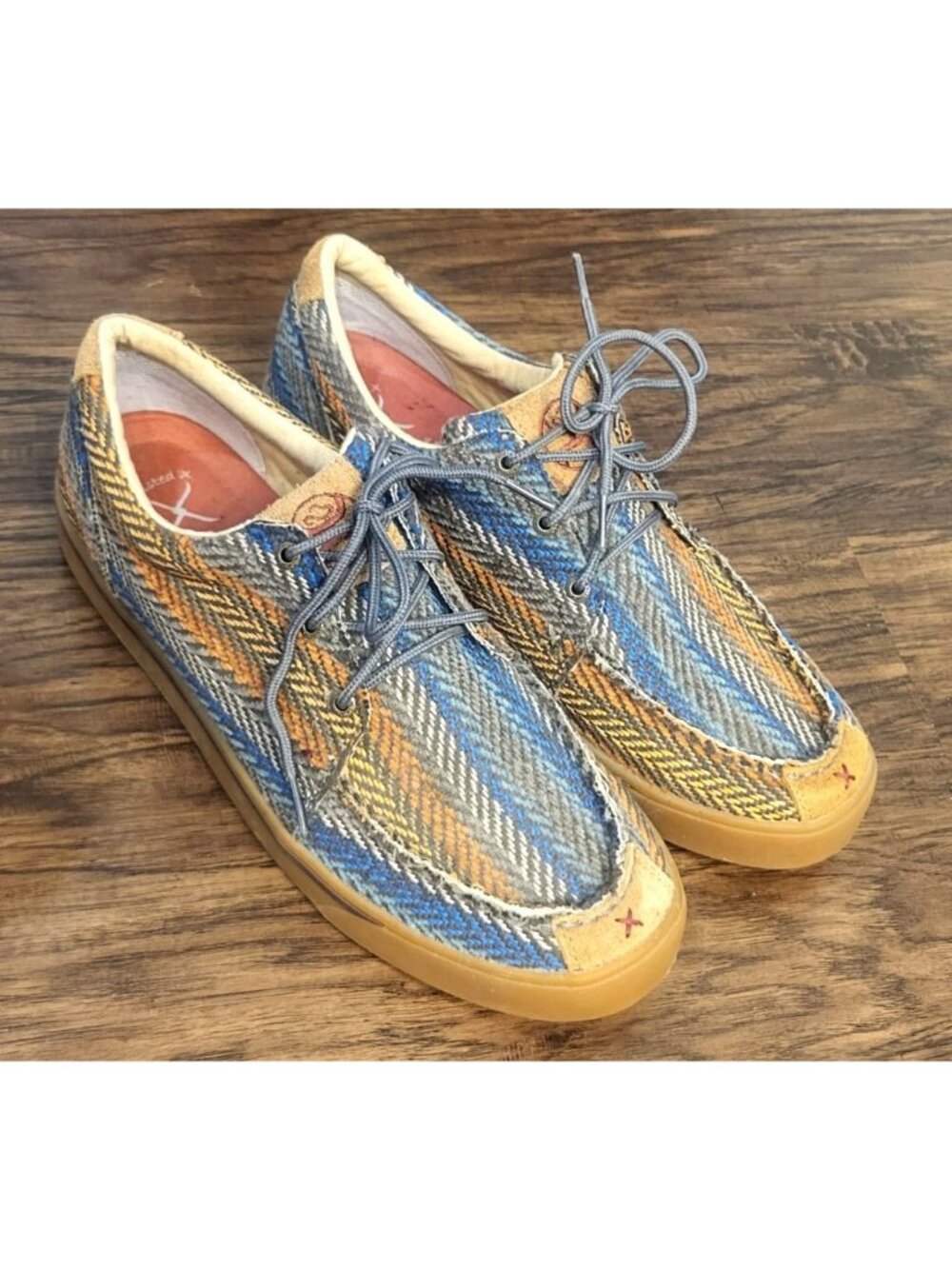 Mens Twisted X Hooey Loper 13 Moc Aztec Herringbone Shoes Southwestern Western